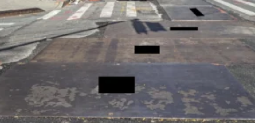 Examples of Hazardous Roadway Construction Plates img.